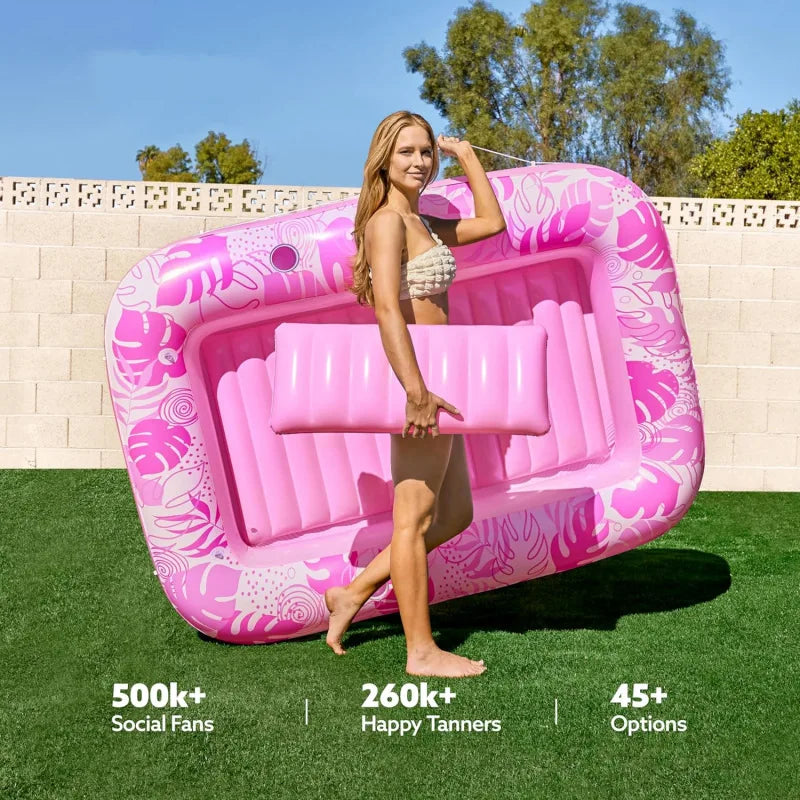 Adult Inflatable Tanning Pool Lounger Large Bathtub Water Bed Cross-Border in Stock for Relaxation And Sunbathing