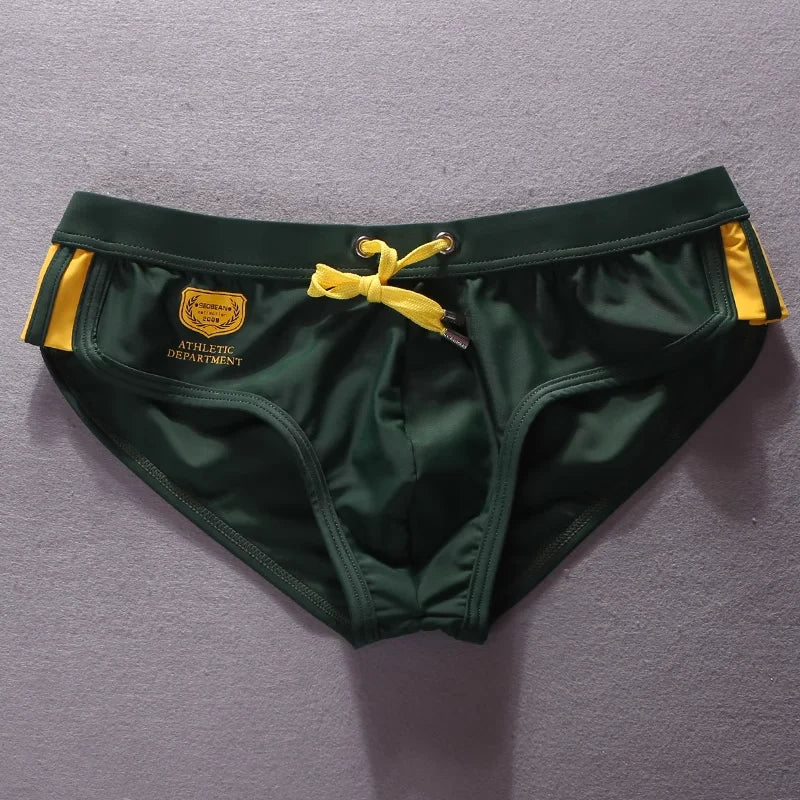 2026 Triangle Flat Angle Fashion Beachside Men's Swimsuit Surfing Trunks Rope Model 30806