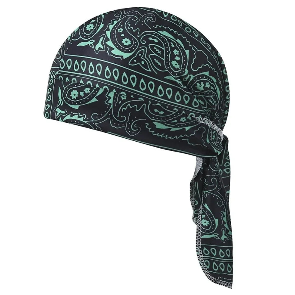 Men Women Quick Dry Headscarf Cotton Pirate Hat Outdoor Sport Cycling Bandana Sweat Absorbant Cancer Chemo Cap Muslim Turban