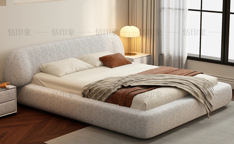 Wedding Comfortable Beds Aesthetics Double European Storage Modern Beds Cream Designer Minimalist Wood Cama Casal Furniture
