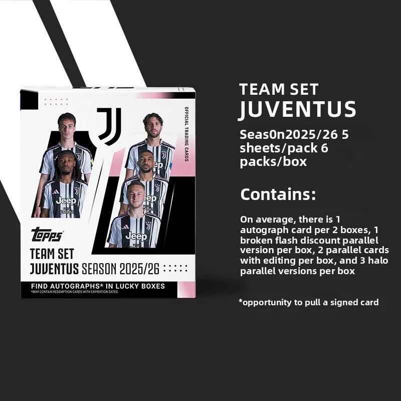 2025/26 Topps Genuine Soccer Trading Cards Man Utd PSG Juventus Chelsea Bayern Man City Barca Rare Auto Parallel Collectibles