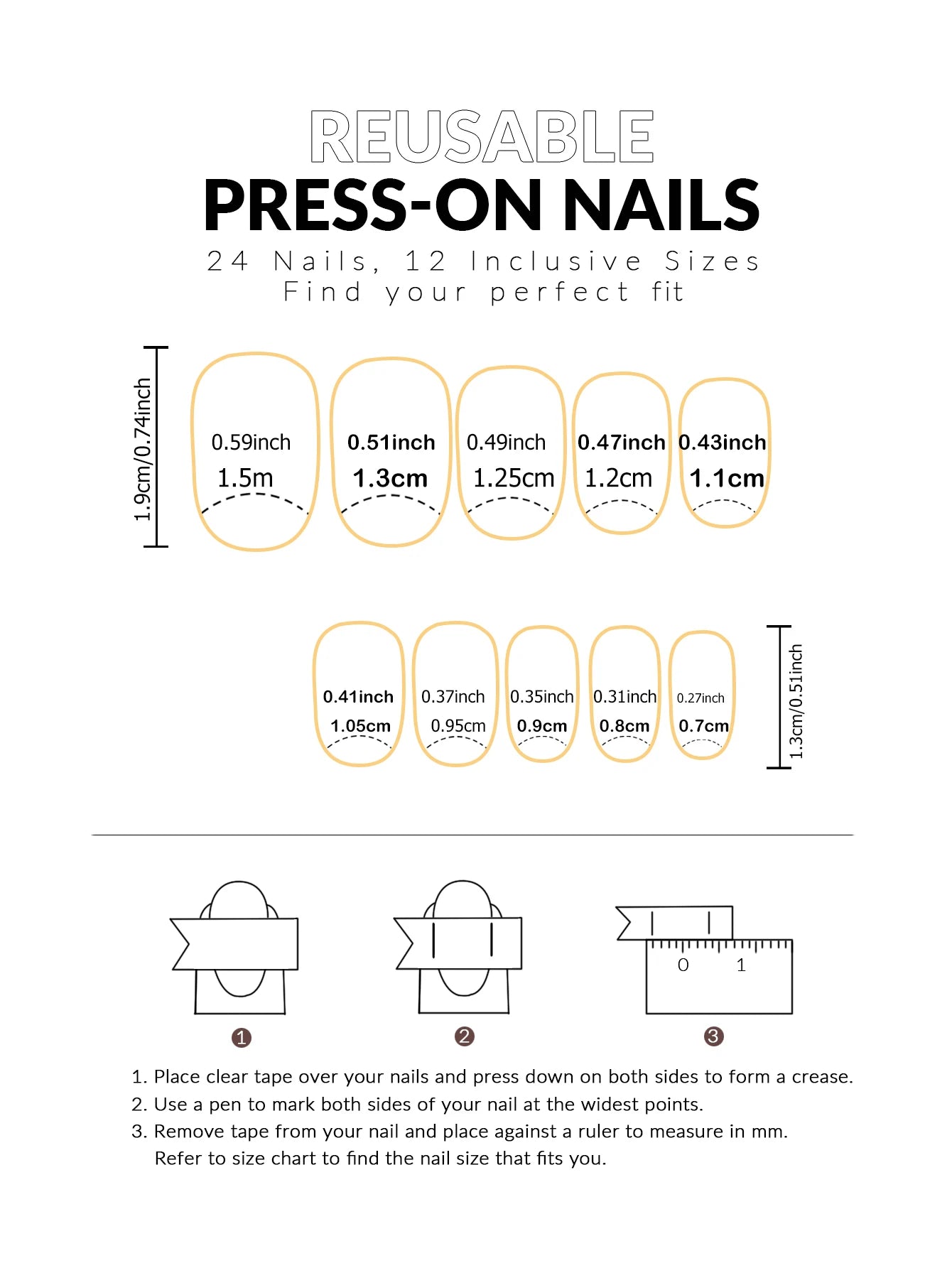 ARTAUG 24PCS Medium Ballerina Pink Nails Black French Tip Press On Nails Press On Nails Love Design Summer Nails Tipsy Cute Nail