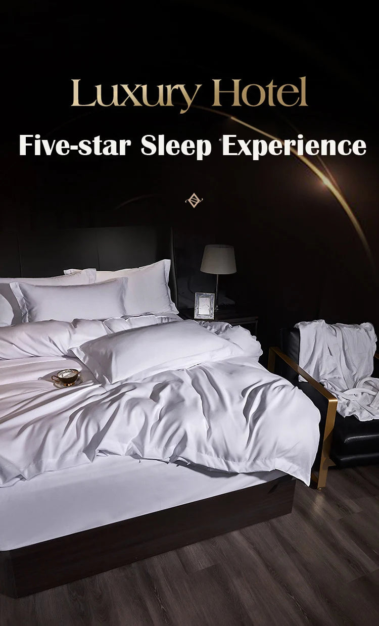 Simple Bedding Set for 5-star hotels 3/4Pcs Duvet Cover,Sheet Pillowcases Double Queen King size Homestay Quilt Cover bed Linen