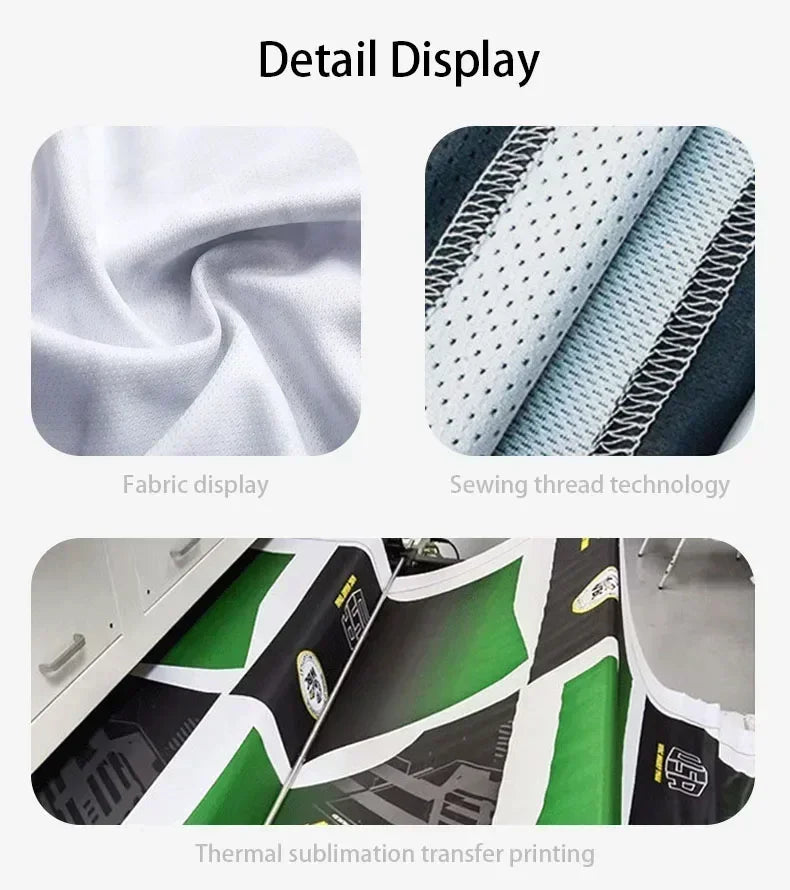 SUMMER NOVELTY 20224, Men's T-shirt, Casual Short-sleeved Breathable T-shirt with 3D Motorcycle Print Kawasaki