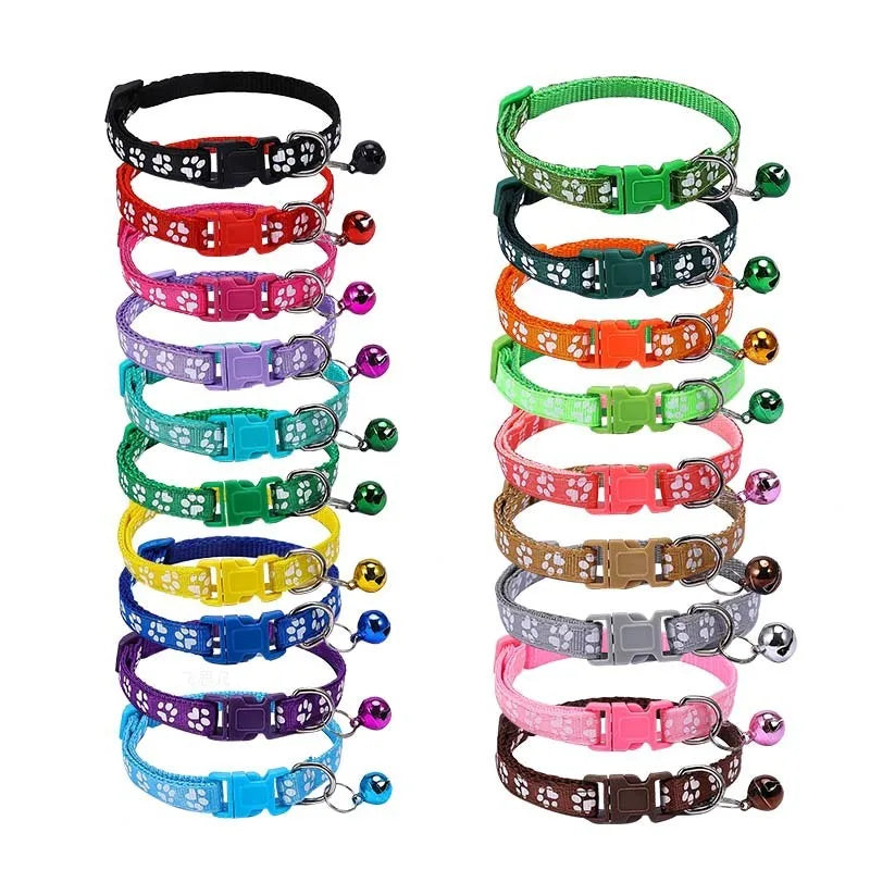 Pet Collar Universal for Cats and Dogs, Adjustable Size, Cute Pattern, Sturdy and Durable Small Cat and Dog Collar