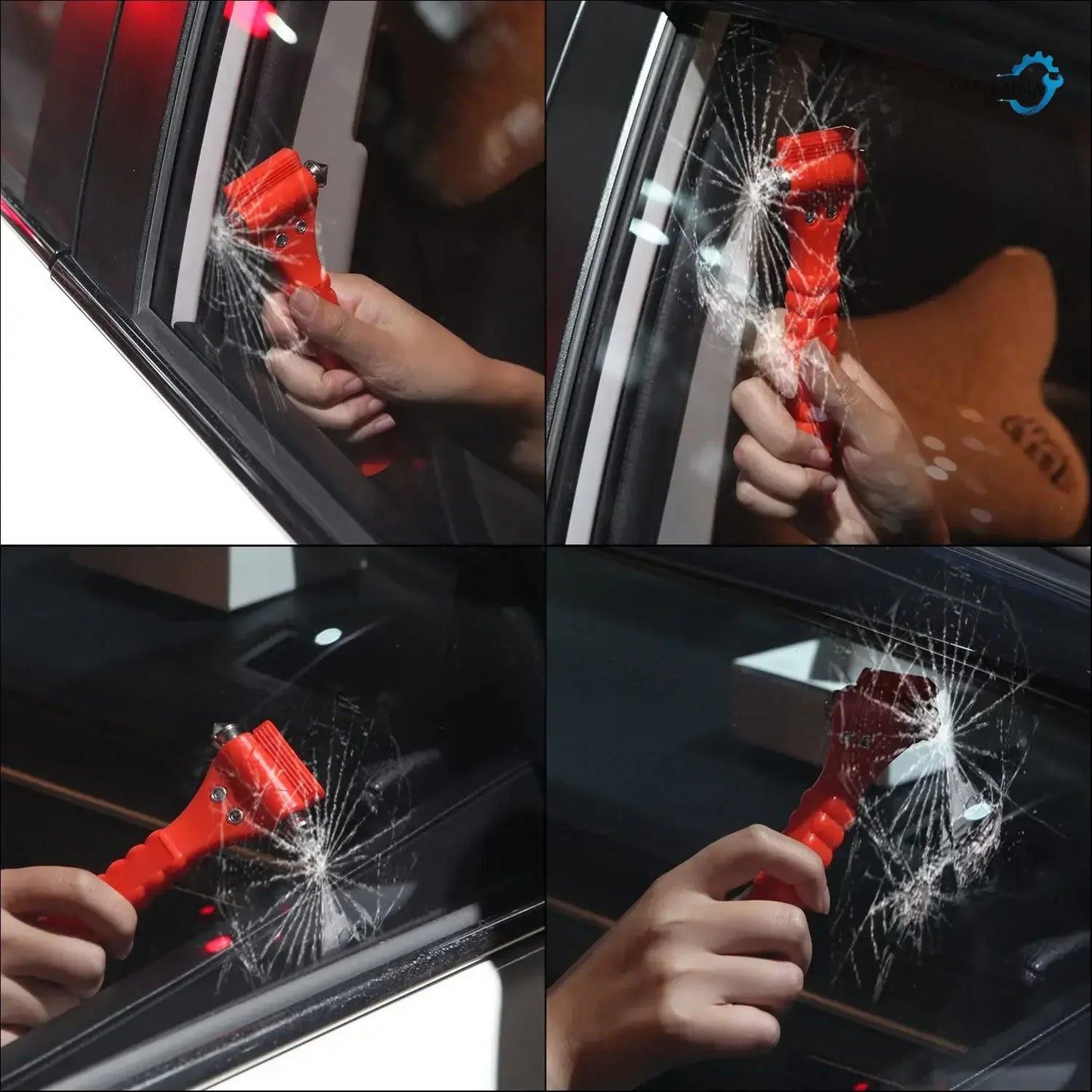 Vehicle Safety Hammer 1/2/4pcs  Emergency Break Window Glass Easy Use For Car Window  Survival Life Rescue Tools Escape Tools