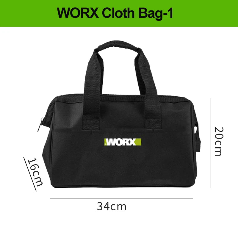 Original WORX Power Tool Storage Cloth Bag Portable Tool Bag Accessory Cloth Bag Waist Pack Oxford Cloth Handbag for Electrician