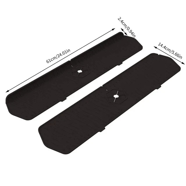 Kitchen Faucet Splash Pad Silicone Sink Faucet Splash Guard Mat Drain Pad Countertop Protector for Multipurpose Kitchen Gadgets