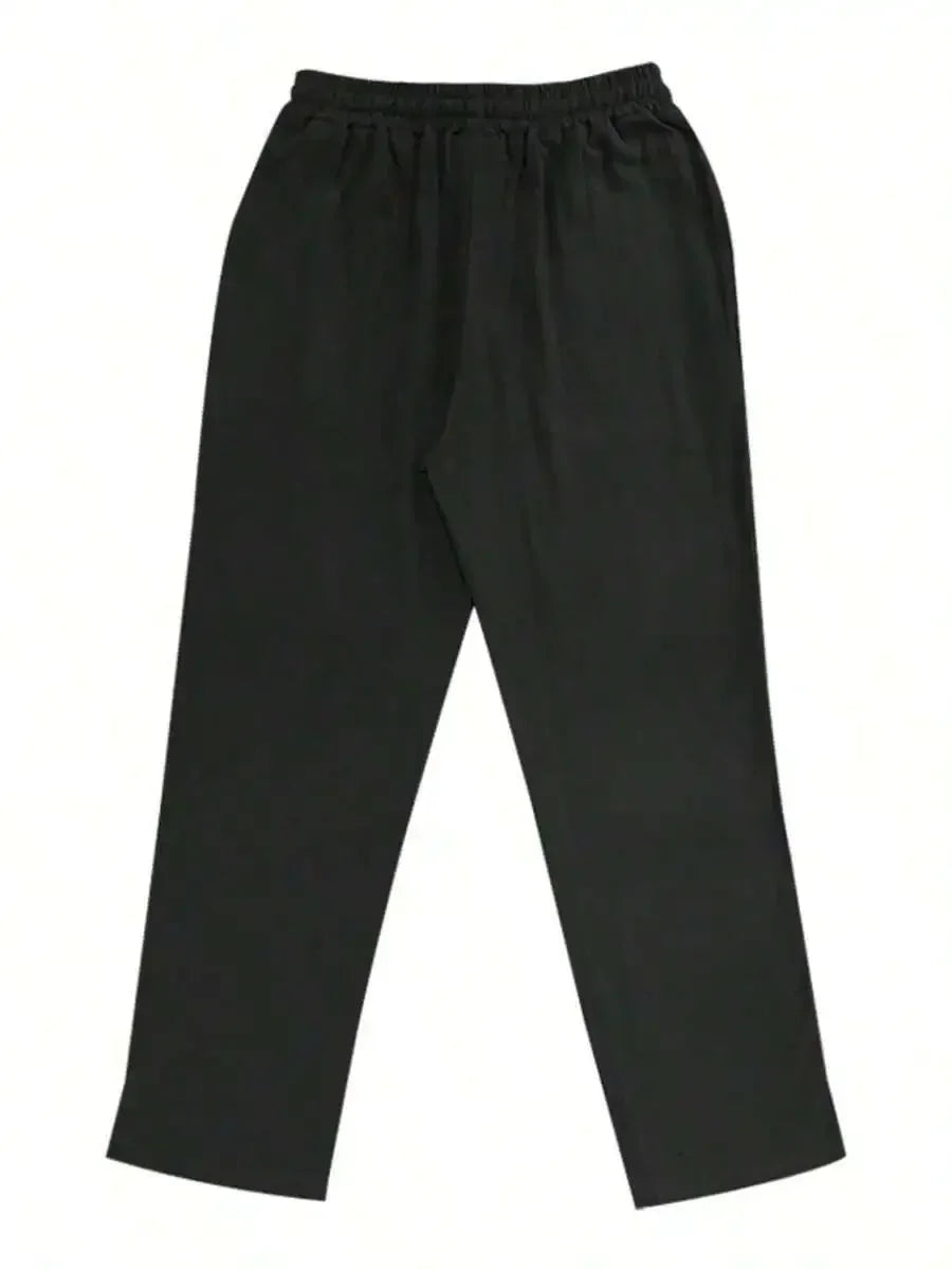 Men's Linen Wide Leg Casual Pants Are Loose Fitting, Breathable And Comfortable, Suitable For All Seasons And Versatile