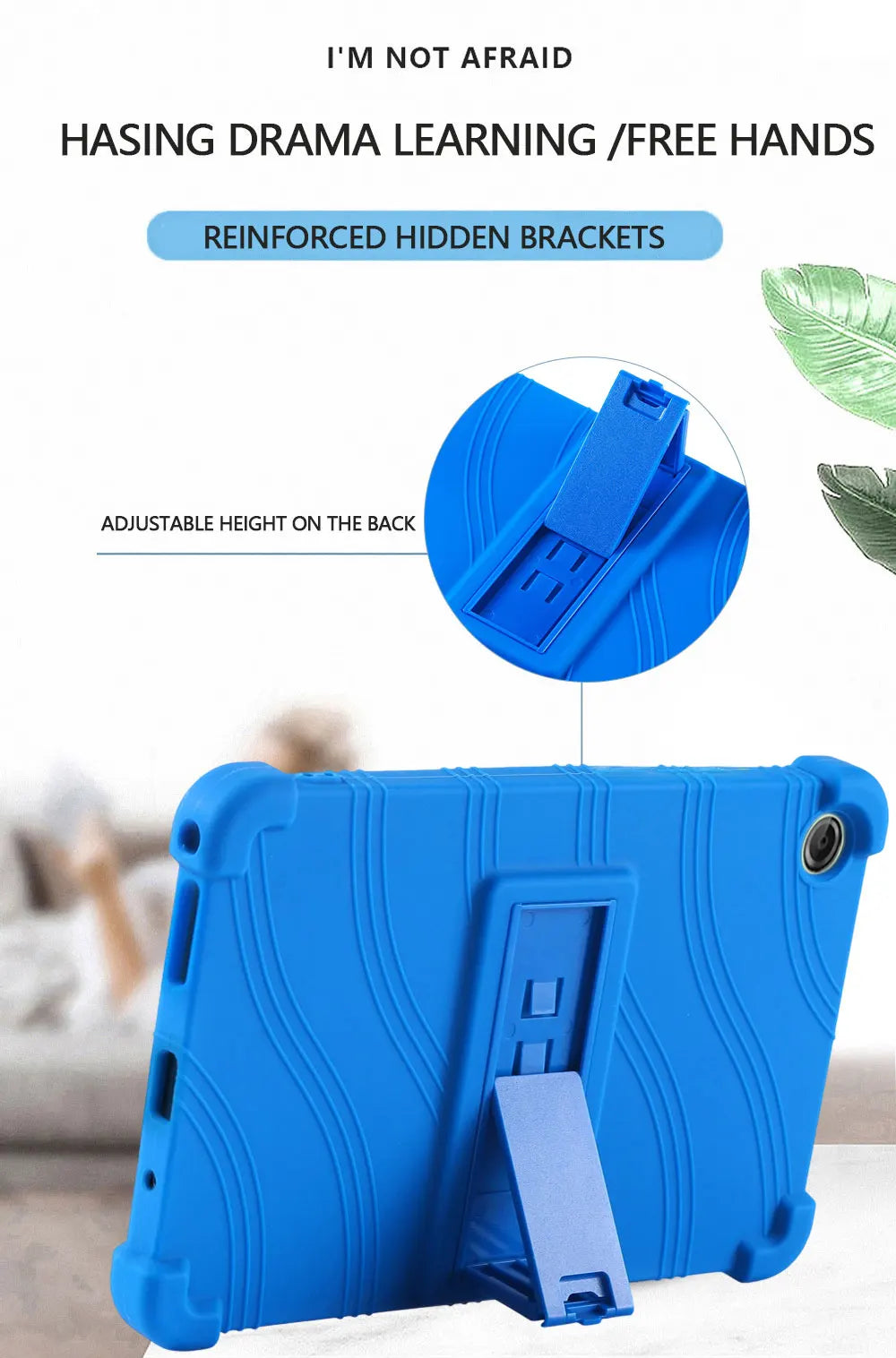 case For LENOVO Tab One 8.7 inch Tablet  protective cover Android Tablet Soft Silicone Adjustable Stand protective sleeve