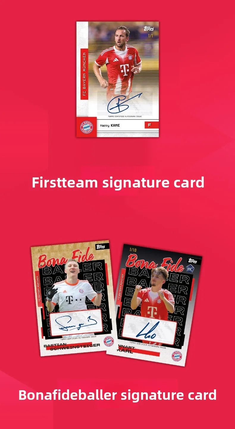 2025/26 Topps Genuine Soccer Trading Cards Man Utd PSG Juventus Chelsea Bayern Man City Barca Rare Auto Parallel Collectibles
