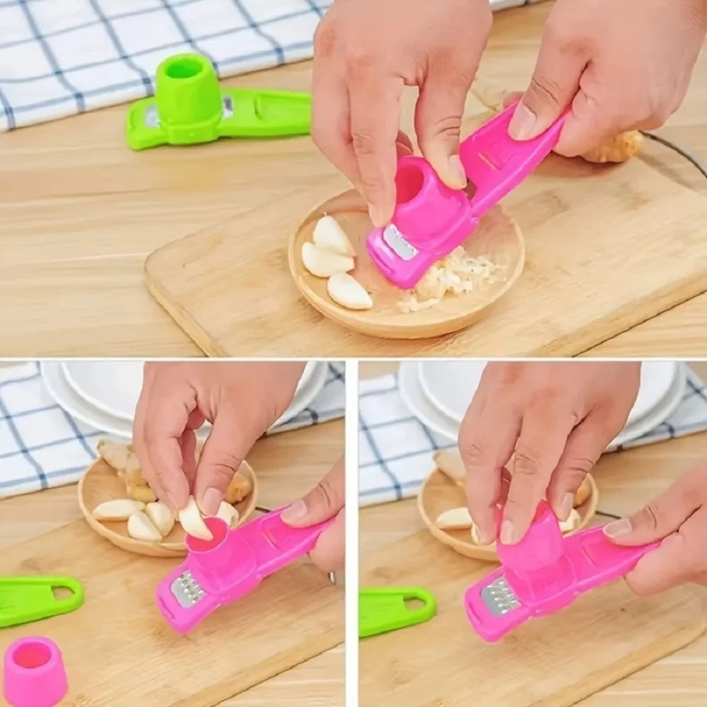 Garlic Peeler Ginger Garlic Press Grinding Grater Planer Slicer Garlic Crusher Chopper Cooking Tool For Kitchen Grater Grinder