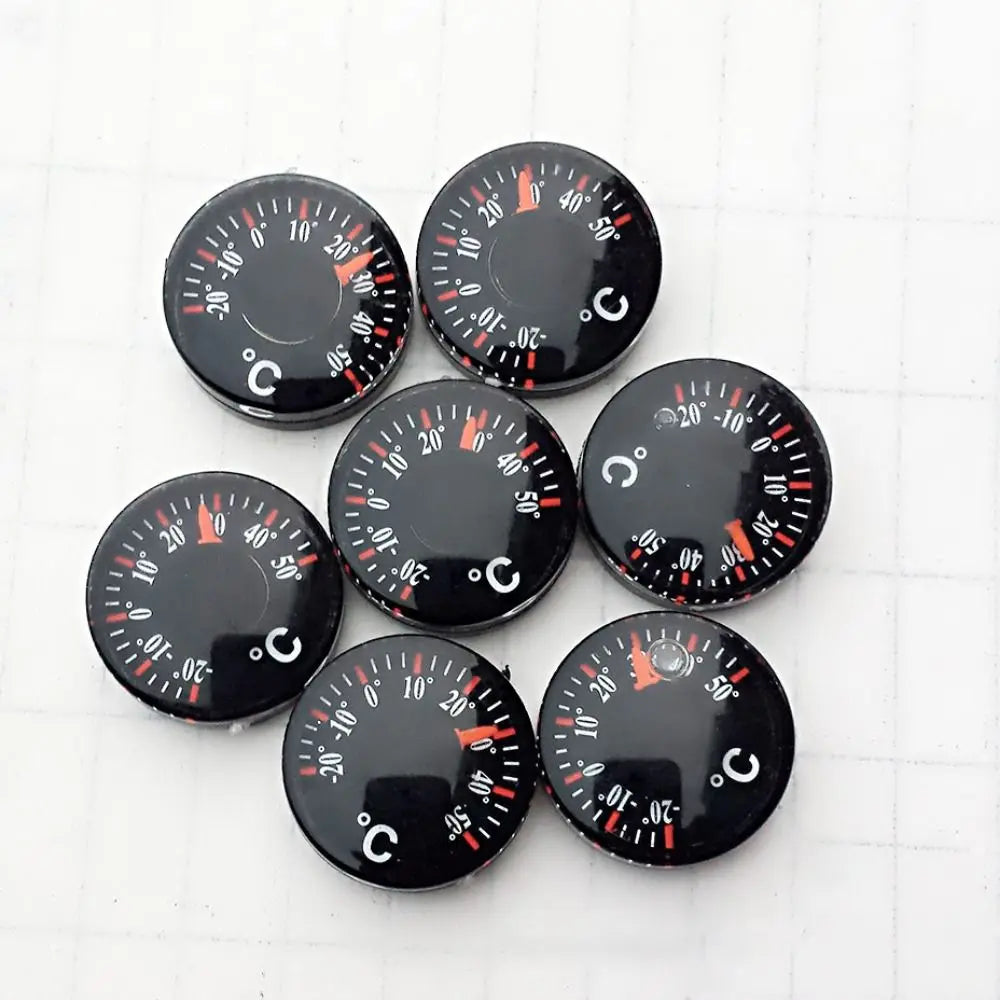 Mini Circular Thermometer Waterproof Scale Measurement Dial Thermometer Plastic 20mm High Accuracy Thermometer Kitchen