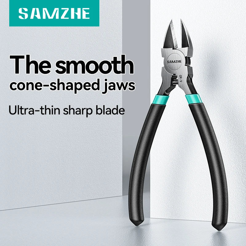 SAMZHE Pliers Multi Functional Tools Electrical Wire Cable Cutters Cutting Side Snips Flush Stainless Steel Nipper Hand Tools