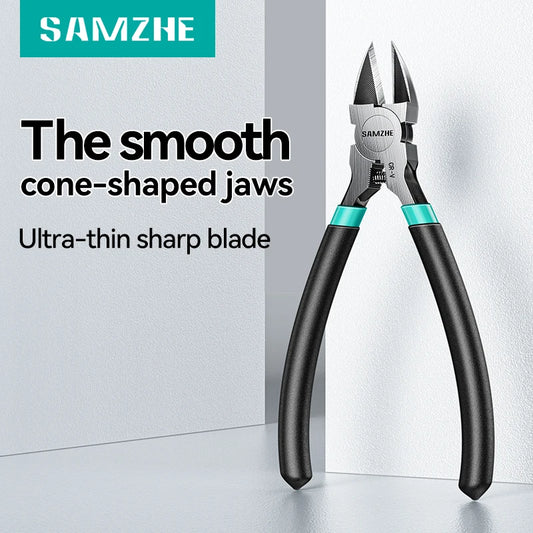 SAMZHE Pliers Multi Functional Tools Electrical Wire Cable Cutters Cutting Side Snips Flush Stainless Steel Nipper Hand Tools