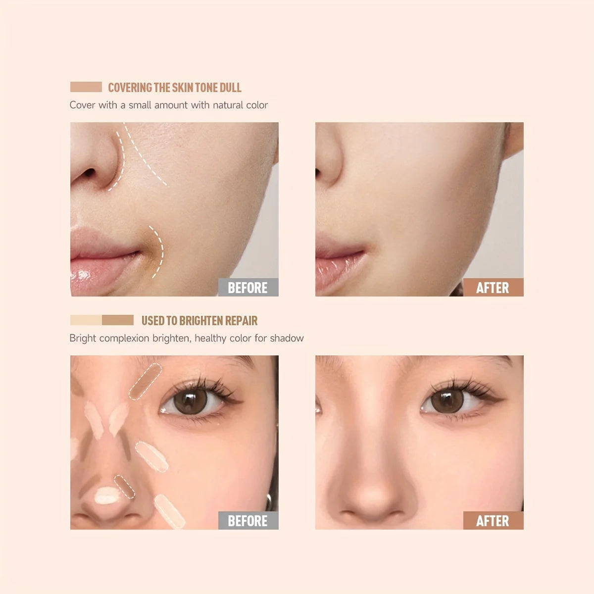 3 Colors Moisturizing Concealer Palette Full Coverage Concealer Even Skin Tone Face Foundation eye Face Cosmetics Lasting