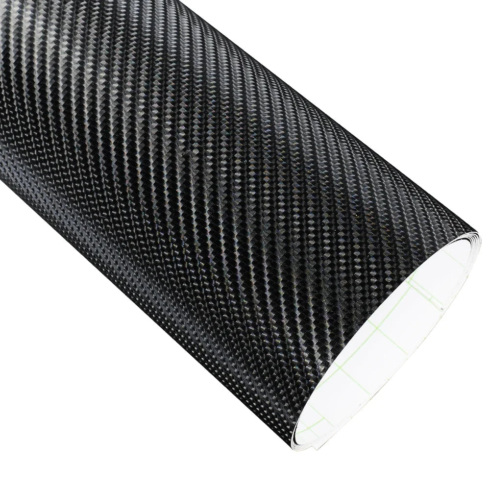 Car Film Covering 2D 3D 4D 5D 6D Glossy Carbon Fiber Wrapping Vinyl Film Auto Motorcycle Waterproof PVC Foil Car Accessories