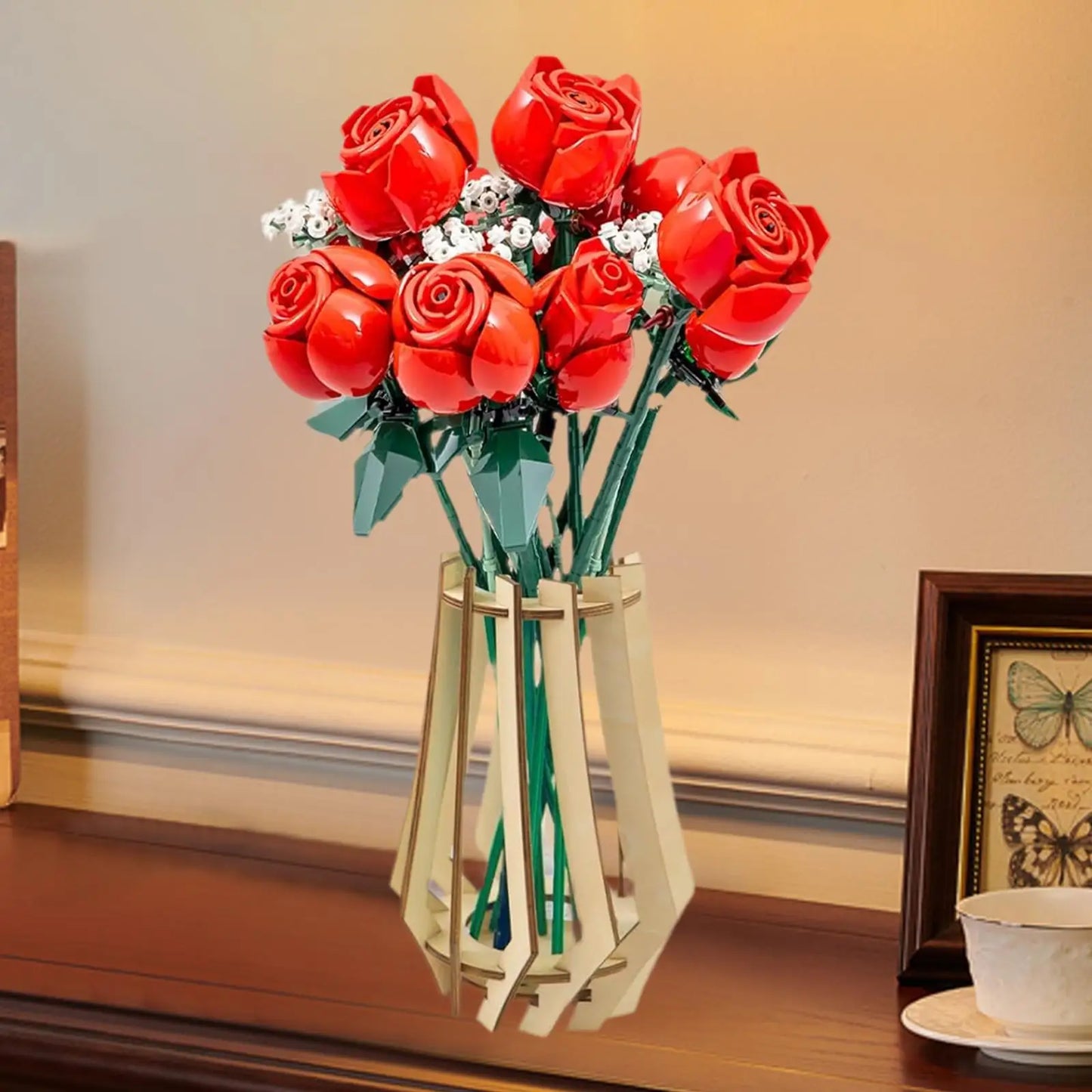 Vase Building Set Home Decoration DIY Unique Display Stand 3D Puzzle Flower Vase for Office Adults Women Flower Arrangements