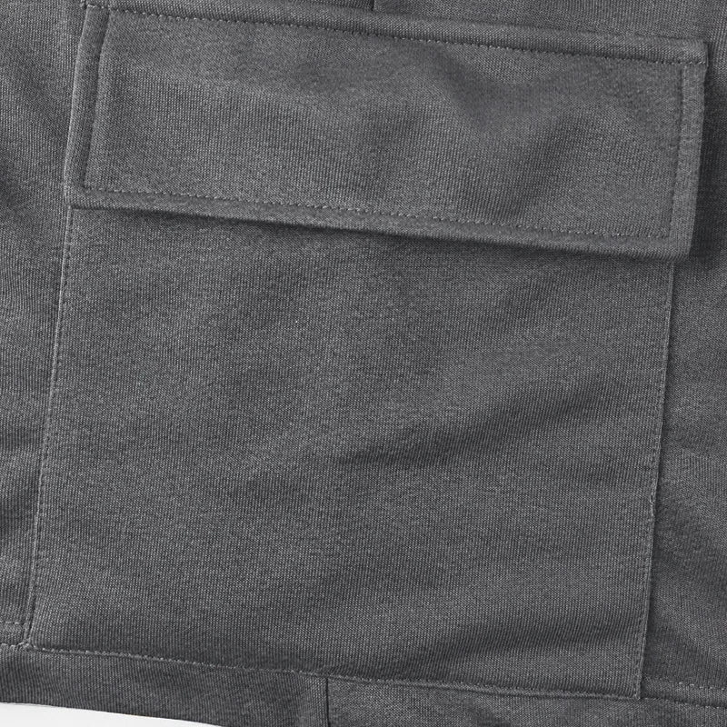 Sports five-point pants men's summer breathable and skin-friendly loose squat jogging casual multi-pocket tooling shorts