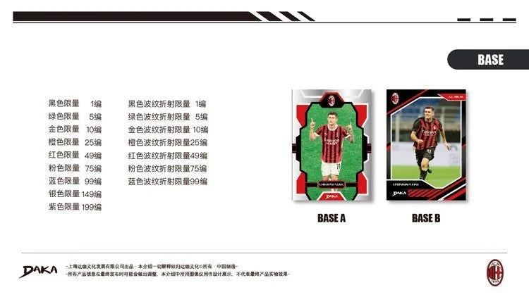 New 20 BOXES PER CASE Daka 2025-2026 Messi Yamal Mbappe Football Collection Card Madrid Barcelona Manchester Juventus Ale Milano