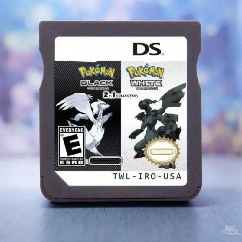 NDS Game Card ，Pokémon Games 2in1, 3in1, 4in1，SoulSilver+ HeartGold，black2 + White2，English Game Cartridge