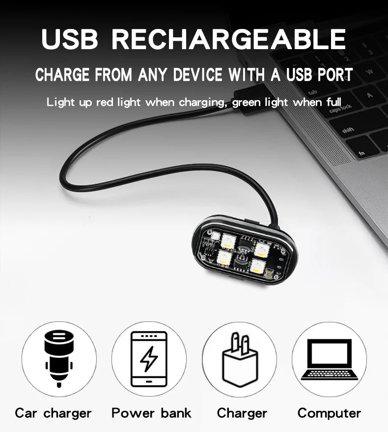 RGB Led Car Strobe Lights Motorcycle LED Flash Position Wireless Light Aircraft Airplane Helicopter Warning Lights Accessories