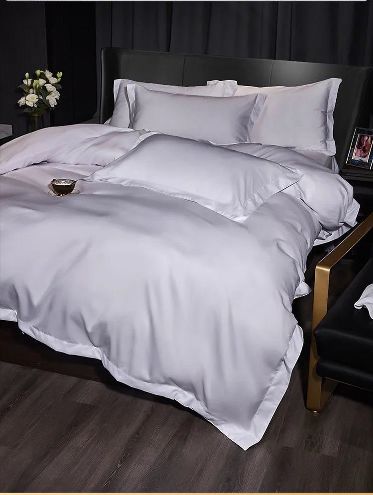 Simple Bedding Set for 5-star hotels 3/4Pcs Duvet Cover,Sheet Pillowcases Double Queen King size Homestay Quilt Cover bed Linen