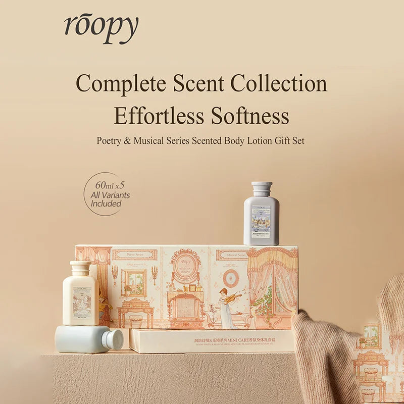Poetic and Musical Series Mini Care Fragrance Body Lotion Set, Long-lasting fragrance,Moisturising For Autumn and Winter
