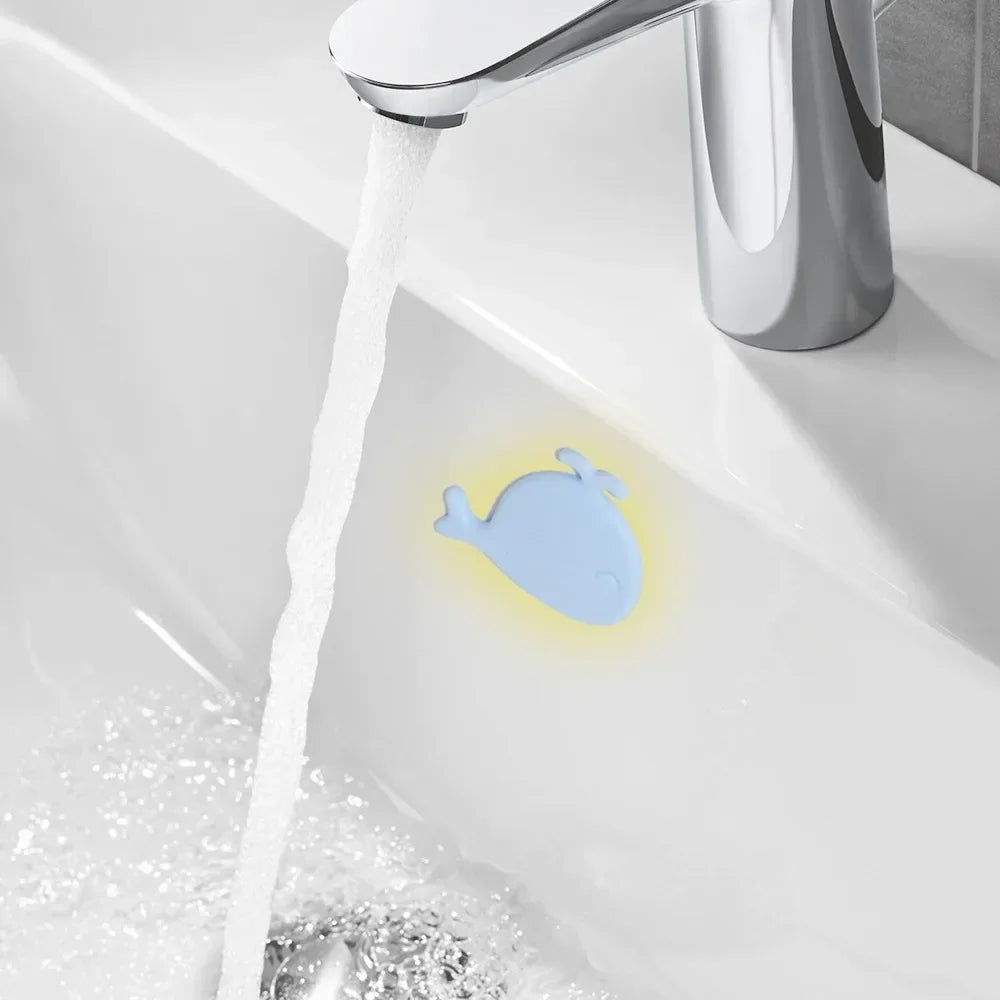 10/1Pcs Silicone Wash Basin Overflow Ring Remplacement Whale Shape Cover Bathroom Basin Trim Sink Drain Cap Overflow Ring Plug