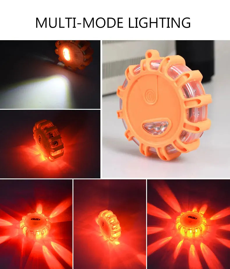 Magnetic LED Strobe Warning Light Car Emergency Road Rescue Safety Flashing Lights Roadside Auto Signal Beacon Lamp Accessory