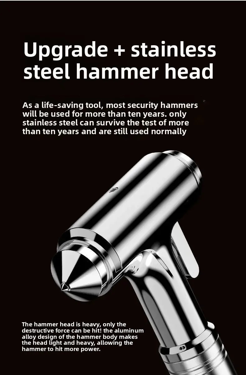 Car Safety Hammer Car Window Breaker Emergency Hammer with Seat Belt Cutter for Auto Rescue Escape Life Saver Hammer