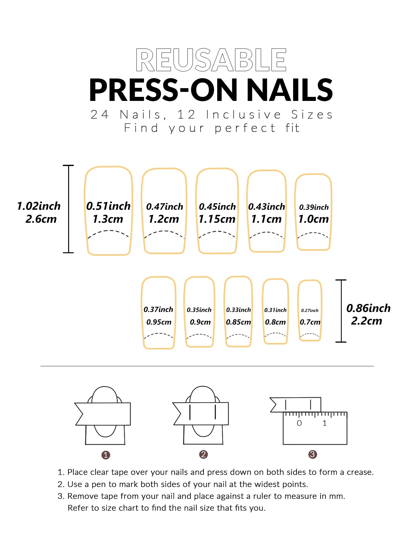 ARTAUG 24PCS Medium Ballerina Pink Nails Black French Tip Press On Nails Press On Nails Love Design Summer Nails Tipsy Cute Nail