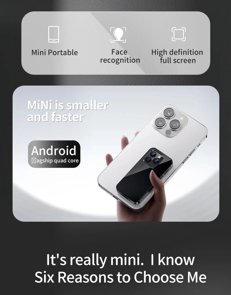 SOYES XS14 Pro Mini Smartphone Android 4G 3GB+64GB 2600mAh Face Recoginition 3.0 inch Phone Hot Sale
