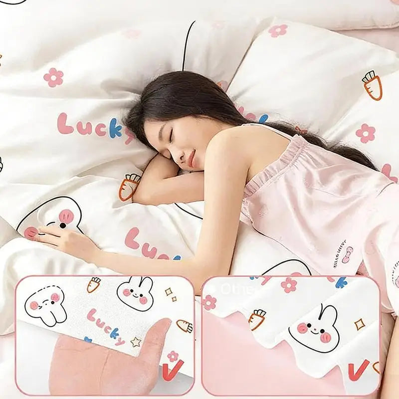 Hotel & Travel Disposable Bedding Set – Extra Thick 3/4-Piece Includes Sheets, Duvet Cover & Pillowcases, Sanitary & Convenient