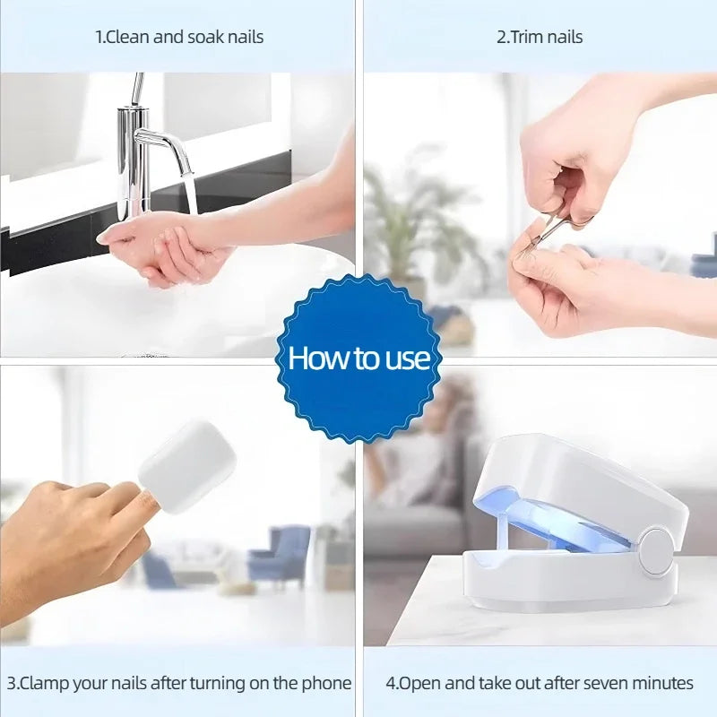 Nail Maintenance Device Hand & Foot Blue Light UV Lamp Paired with Gentle Essential Oil Light Treatment