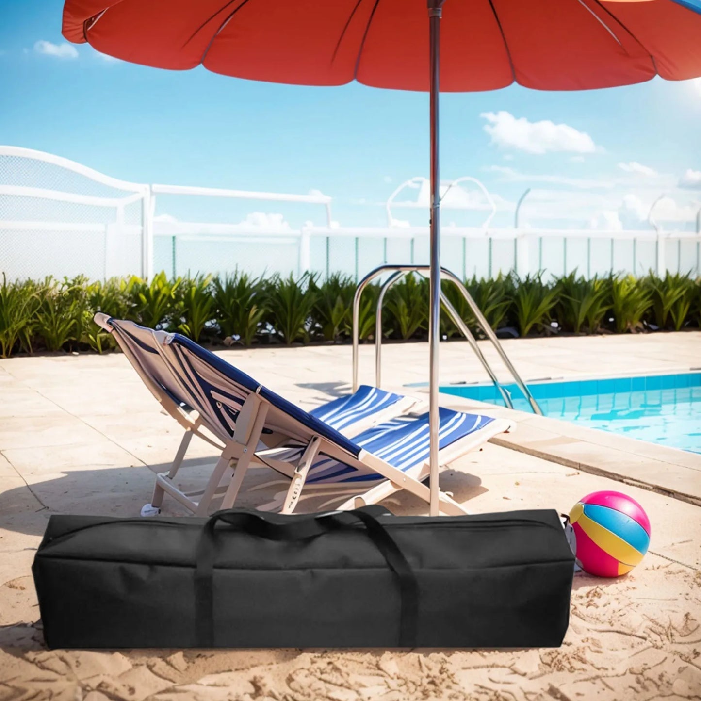 Umbrella Storage Bag Beach Umbrella Carrying Bag Beach Umbrella Container Patio Garden Structures Outdoor Living
