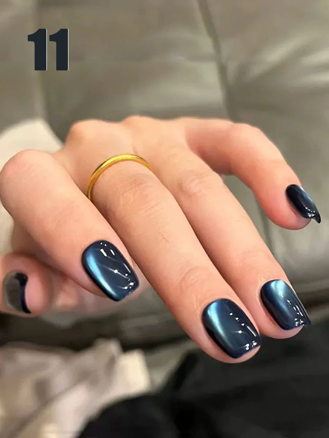 12ML 1-21pcs Toe Selling Whitening Glass Bead Cat Eye Gel Nail Polish Black Nails Nail Art Grey Cat Eye Nail Polish Cute Nails