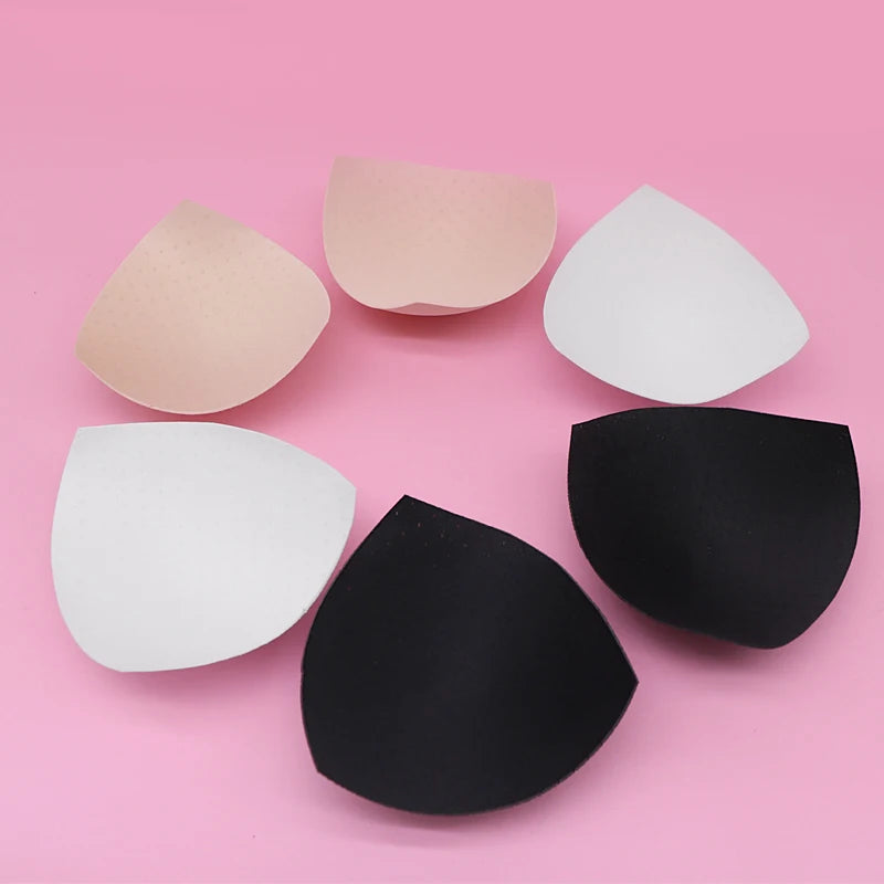 1/2/3Pair Removeable Push Up Pads Bra Pad Triangle Bra Padding Inserts Chest Cups Pads for Swimsuit Bikini Padding Intimates