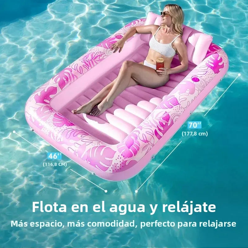 Adult Inflatable Tanning Pool Lounger Large Bathtub Water Bed Cross-Border in Stock for Relaxation And Sunbathing