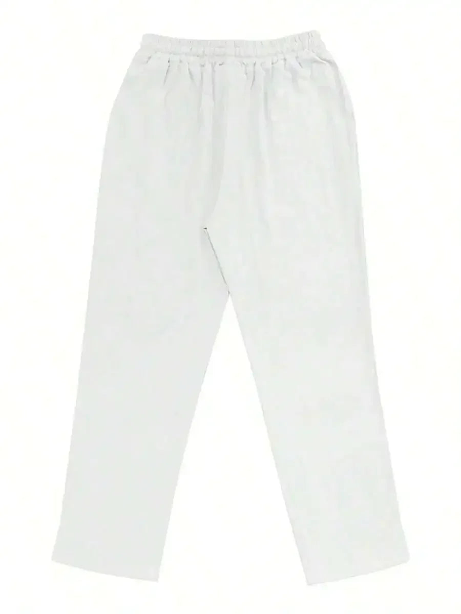 Men's Linen Wide Leg Casual Pants Are Loose Fitting, Breathable And Comfortable, Suitable For All Seasons And Versatile
