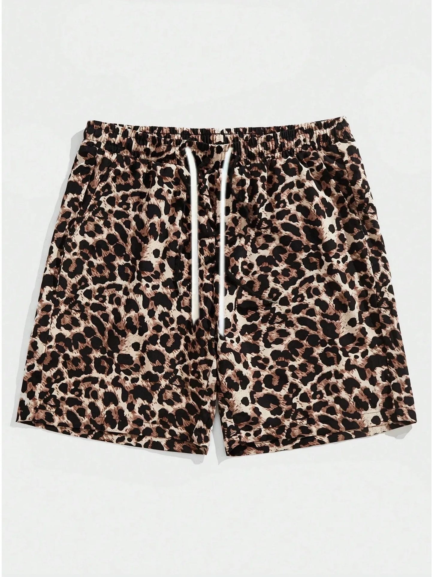 Summer Classic Leopard Dot Men Beach Shorts Fashion Casual Men Women Daily Shorts Acation Shorts Loose Surfing Swimming Shorts