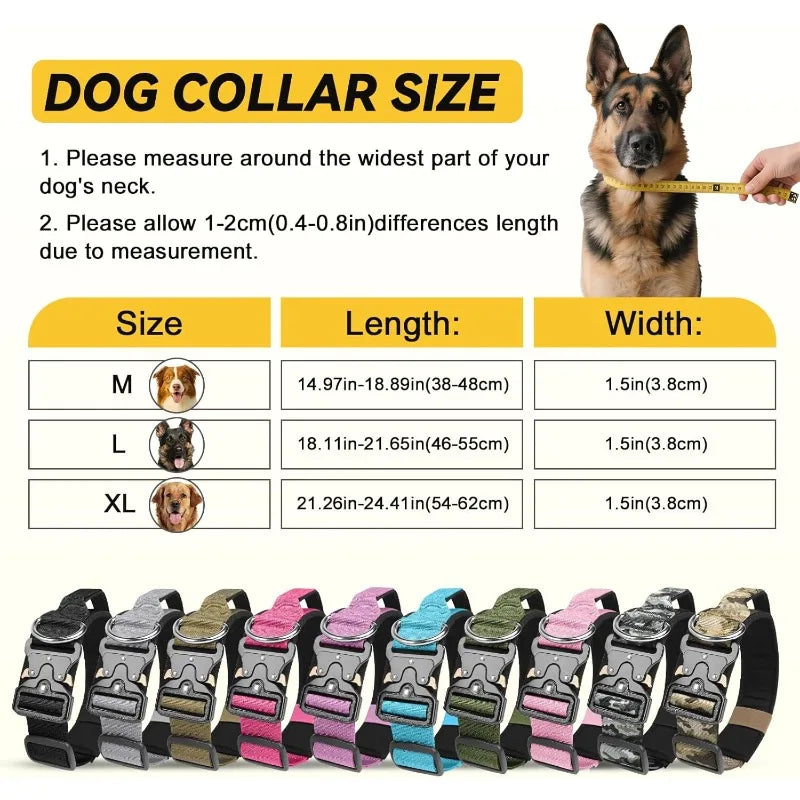 Pet Collar,Adjustable Heavy Duty Wide Thick Dog Collars with Quick Release Buckle, Soft Comfortable for Various body type Dogs