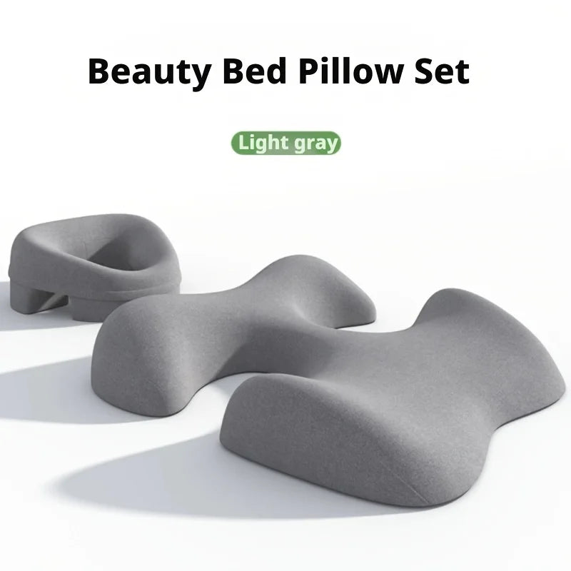 Beauty Bed Pillow Set, Skin‑friendly and Soft Surface with No Pressure Marks, Balanced Support for Shoulders and Abdomen, Prone‑