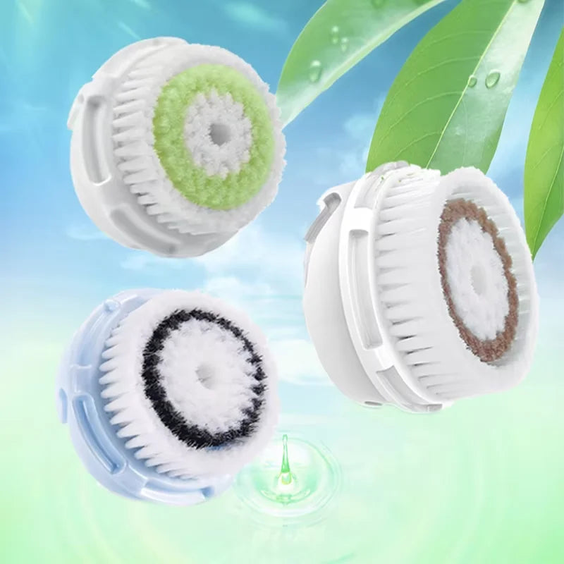 Facial Cleansing Brush Heads Daily Deep Cleaning Pores Sensitive Skin Soft Exfoliating Silicone Face Brush Heads Skin Care Tools