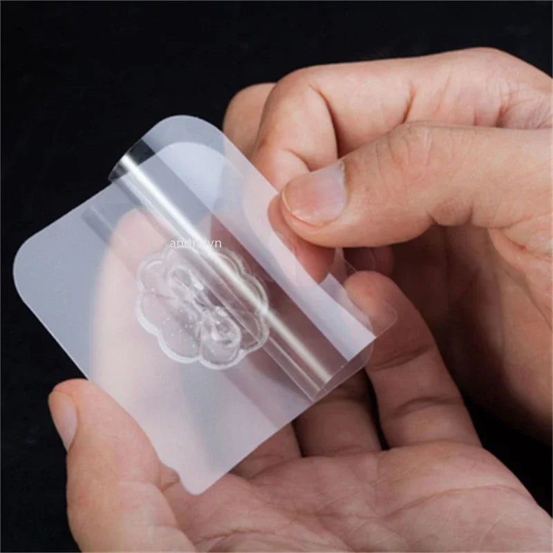 Transparent Self Adhesive Wall Hooks Heavy Duty Multi-Purpose Wall Hook Key Holder Towel Holder For Bathroom Kitchen Accessories