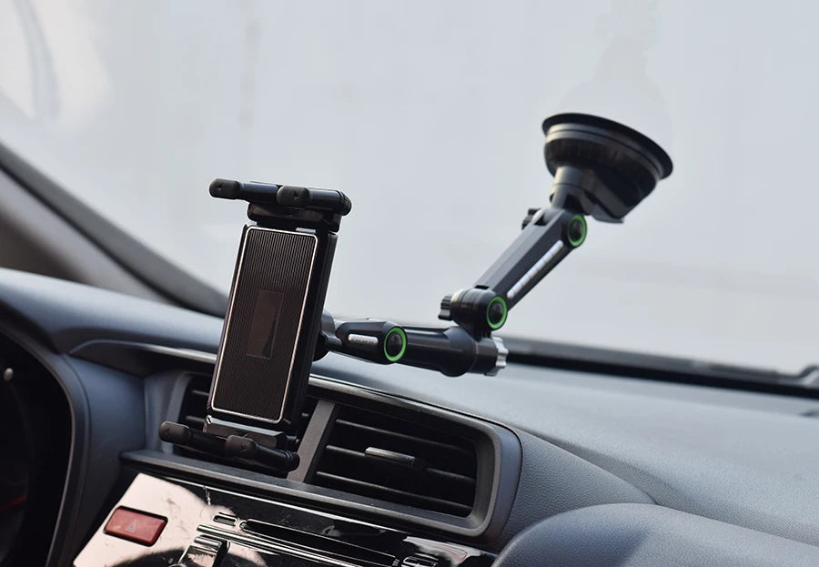 Dashboard Tablet Holder for Car Suction Car Mount with for All 7"-15" Pad Tablet and 4" - 7"Folding Screen/Straight Panel Phone