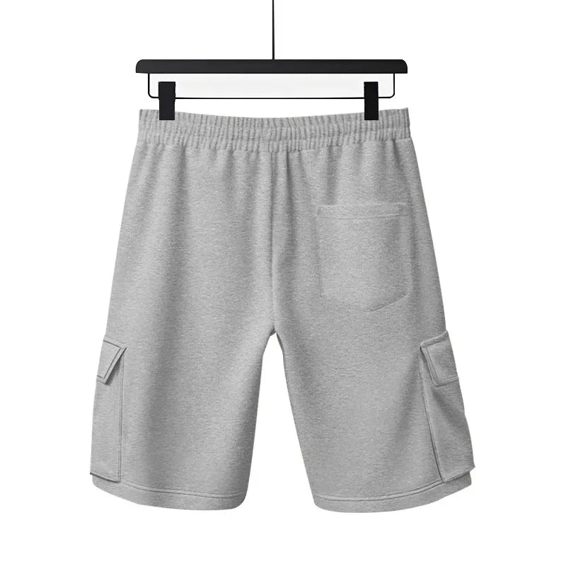 Sports five-point pants men's summer breathable and skin-friendly loose squat jogging casual multi-pocket tooling shorts