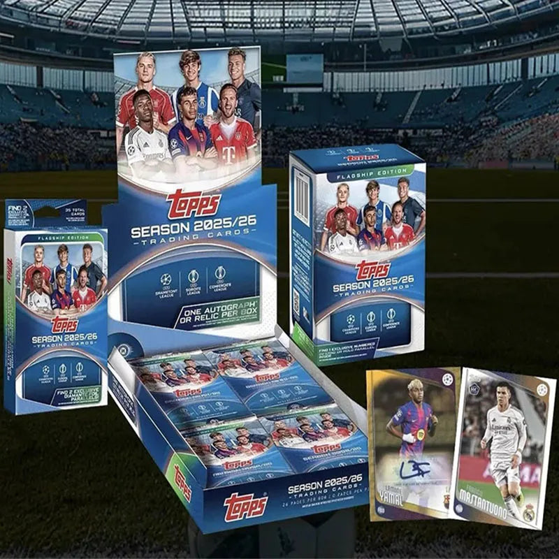Genuine 2025-26 Season Topps Cards UCC Champions League European War UEFA Club Competition Football Flagship Series Collection