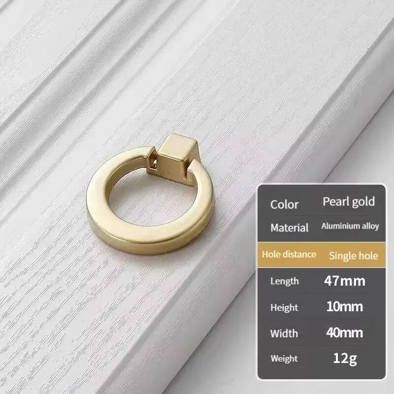 Handles Drawer Cabinet Furniture Kitchen Handles for Cabinet Knob Door Drawer Furniture Kitchen Knob Golden Simplicity Hardware