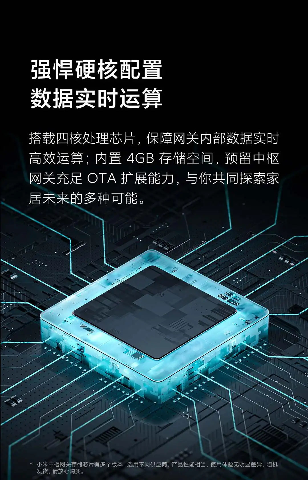 Xiaomi Smart Central Hub Mijia Gateway 4 WIFI Bluetooth Mesh Hub 5GHz 10/100Mbps Smart Home Work With Mi Home APP